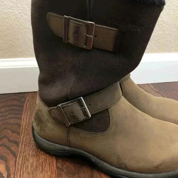 Baffin Danka Women’s Bell-W009 Boots Size 6 Chocolate Color $199 Buckle - Picture 12 of 16